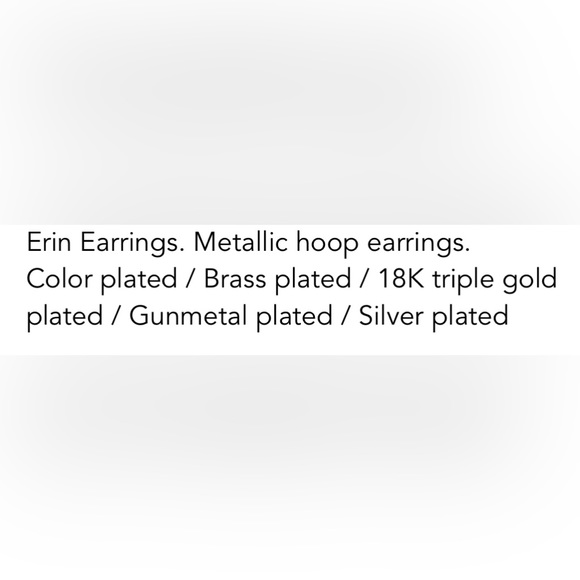 Strawberry Metallic Erin Hoop Earrings NEW!!! - Picture 2 of 2